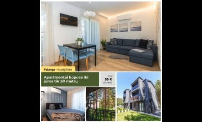 Žalia Kopa Apartamentai kopose su dviem balkonais, Kunigiškėse