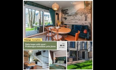 Žalia kopa with pool – Stilingas kotedžas Kunigiškėse prie jūros