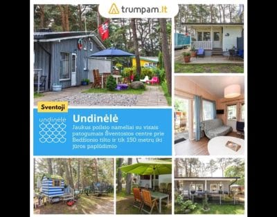 Undinėlė – Atostogų namelių nuoma poilsiui Šventojoje prie jūros #