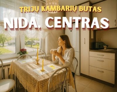 Trijų kambarių buto nuoma Nidoje, prie marių