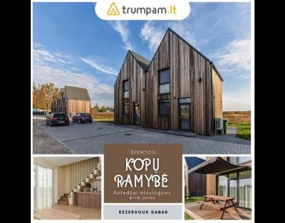 Kopų ramybė – Trumpalaikė kotedžų nuoma poilsiui, atostogoms Šventojoje