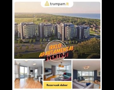 Irklo apartamentai –  Apartamentų ir butų nuoma Šventojoje Elijos komplekse,  vos 200 m iki jūros.