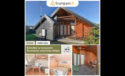 Gulbės Takas – Atostogų kotedžų ir vilų nuoma Šventojoje