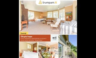 Ošupio kopa – Apgyvendinimas, nuoma, nakvynė ir poilsis apartamentuose su terasa Šventojoje.