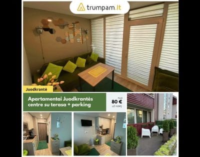 Atostogų buto nuoma Juodkrantės centre.