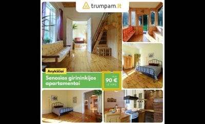 Senosios girininkijos apartamentai – Buto nuoma miškų ir ežerų apsuptyje , Zarasuose