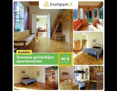 Senosios girininkijos apartamentai – Buto nuoma miškų ir ežerų apsuptyje , Zarasuose