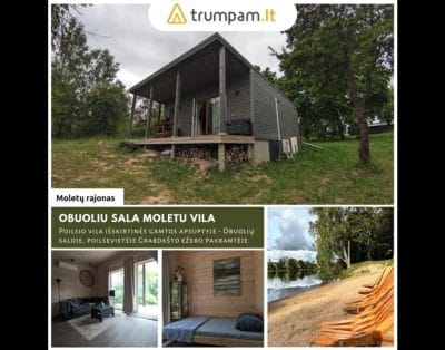 Obuoliu sala Moletu Vila – Atostogų namelis Molėtuose