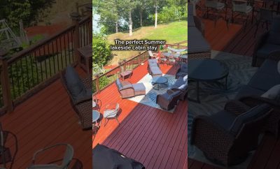 Relax on the deck overlooking the beautiful Douglas Lake