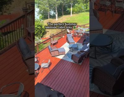 Relax on the deck overlooking the beautiful Douglas Lake