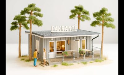 Pakrantė – mažo namelio nuoma didelėms vasaros akimirkoms poilsiavietėje „Undinėlė“ Šventojoje