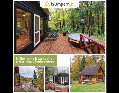 Miško namelio nuoma su kubilu – Sigito Masiulionio sodyboje Ukmergės rajone