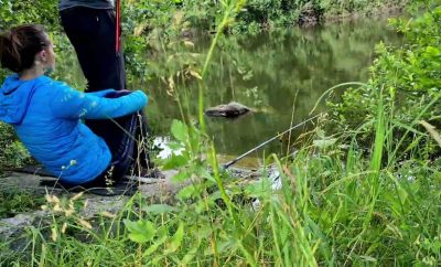 žvejyba prie ežero | Timelapse