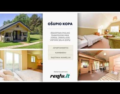 Ošupio kopa – Apartamentai, kambariai ir nameliai poilsiui Šventojoje prie jūros, šalia kopų.