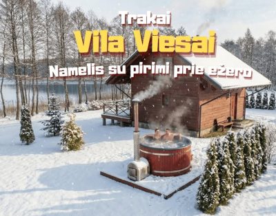 Namelio nuoma Trakuose su pirtimi – poilsis dviems prie ežero