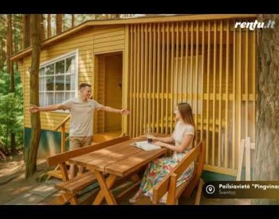 Pingvinas – medinių namelių nuoma Šventojoje poilsiui, atostogoms prie jūros
