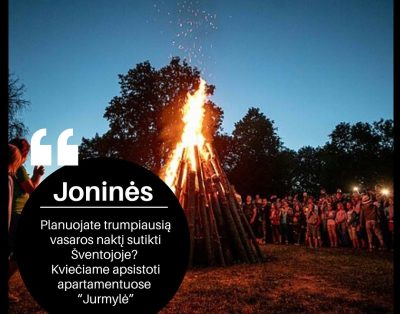 Dar turime laisvų apartamentų Joninių savaitgaliui. Registracija: +370 655 16627…