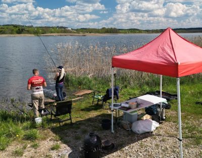 Sekmadienis prie ežero, žvejyba, grilis, laisvalaikis gamtoje