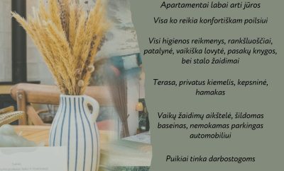 Žalia kopa Jūsų su vaikučiais laukia atostogomis kvepiančiuose namuose Kunigiški…