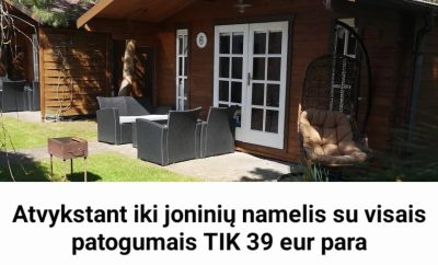 Poilsiavietė Inkaro kiemelis  Namelyje telpa 2-3 asmenys
www.nameliunuomasvento…