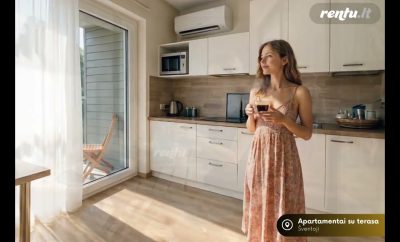 Rami nakvynė Šventojoje prie upės ir jūros