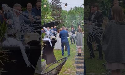 Linksmas vestuvių šokis lauke | Sodyba vestuvėms gamtos apsuptyje 🌿🎉 #sodybavestuvems #naturvila