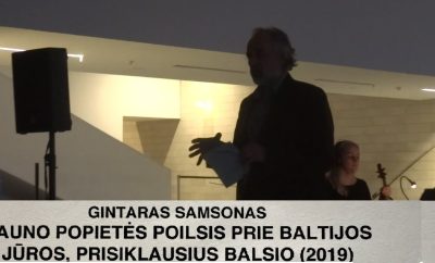 GINTARAS SAMSONAS, FAUNO POPIETĖS POILSIS PRIE BALTIJOS JŪROS, PRISIKLAUSIUS BALSIO  (2019)