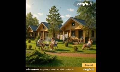 Ošupio Kopa – Šeimų Poilsis Šventojoje prie jūros | Apartamentai, Nameliai