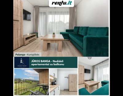 Jūros Banga – Nedideli apartamentai Kunigiškėse su balkonu