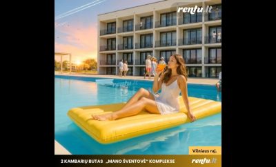Poilsis prie jūros Šventojoje | Modernus 2 kambarių butas „Mano Šventovė“