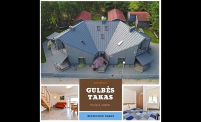 Vila Gulbės takas – Atostogų apartamentų nuoma Šventojoje.