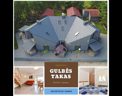 Vila Gulbės takas – Atostogų apartamentų nuoma Šventojoje.