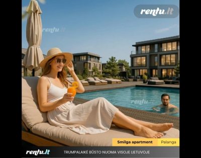 Apartamentai dviems „Smilga“ – poilsis Kunigiškiuose, 900 m iki jūros