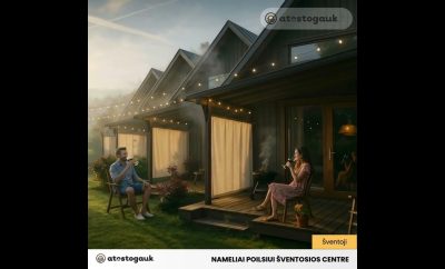 Jaukūs nameliai Šventojoje – poilsis prie jūros!