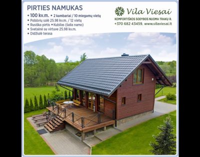 „Vila Viesai“ sodybos nuoma | 🏠 PIRTIES NAMUKAS