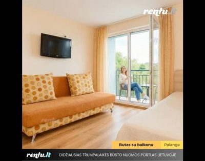 Šviesus butas su balkonu netoli Palangos centro | Jaukus poilsis prie jūros