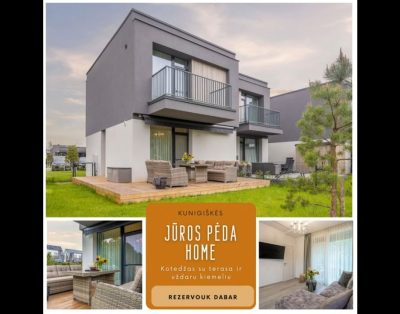 Jūros Pėda Home – Stilingas kotedžas su terasa Kunigiškėse / Hello Sea homes