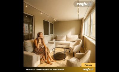 Komfortiškas poilsis prie jūros – 3 kambarių apartamentai Palangoje