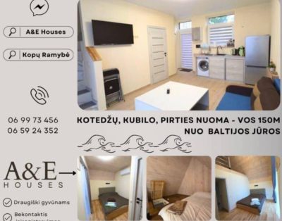 A&E Houses – mažas pabėgimas, dideli prisiminimai
Ieškai poilsio, kur jūra vos…