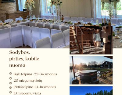 Siūlome jaukią salės, pirties ir kubilo nuomą Jūsų šventėms ir poilsiui
Puikiai…