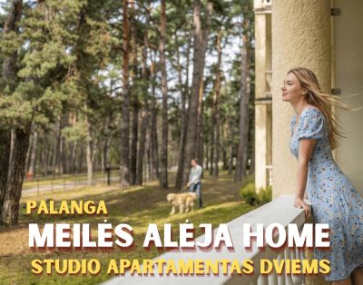 Romantiškas poilsis Palangoje – Studio apartamentas dviems prie jūros