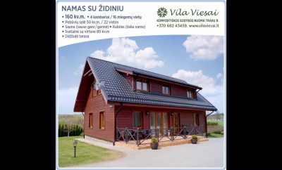 „Vila Viesai“ sodybos nuoma | 🏠 NAMAS SU ŽIDINIU