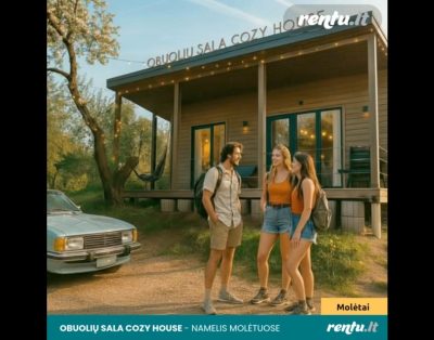 Obuolių Sala COZY HOUSE – namelis poilsiui prie ežero, Molėtuose