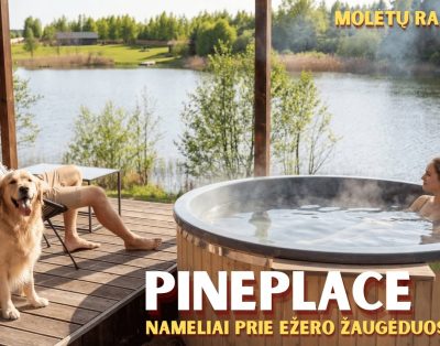 „Pineplace nameliai“ Molėtų rajone – jauki nakvyne ir ramus poilsis gamtoje.