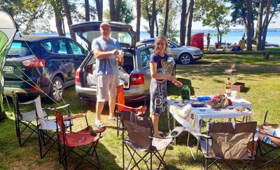 Palapinės prie ežero Dusia 2022