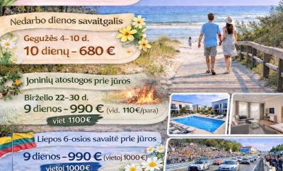 Planuojate ilgesnes atostogas prie jūros? Turime kelis puikius pasiūlymus!
Coz…