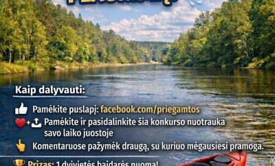 #KONKURSAS: LAIMĖK PLAUKIMĄ MINIJOS UPE!Šios vasaros orais pasimėgaukite pla…