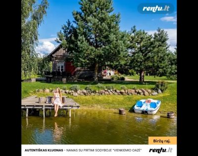 Autentiškas namelis prie vandens | Atostogos sodyboje Lietuvoje