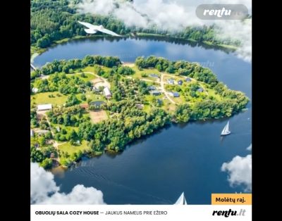 Obuolių Sala COZY HOUSE – Namelio nuoma prie ežero Molėtų rajone