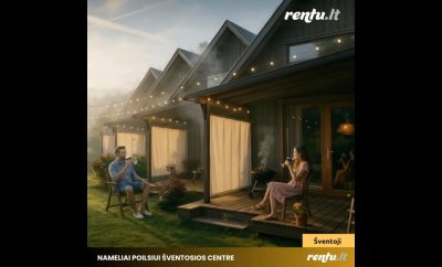 Poilsis Šventosios centre – nameliai šeimoms ir draugams